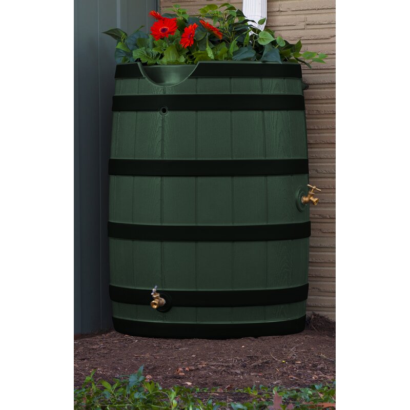 Good Ideas Rain Wizard 65 Gallon Rain Barrel Reviews Wayfair   Rain Wizard 65 Gallon Rain Barrel 